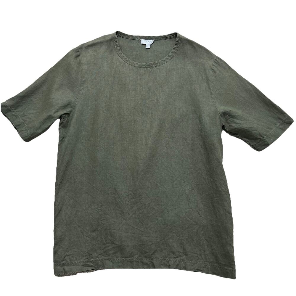 COS‎ Men’s S True Hemp Blend T-Shirt Crew Neck Size S Army Green